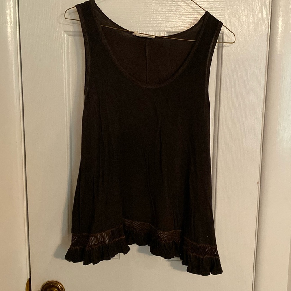 Brown boutique tank top